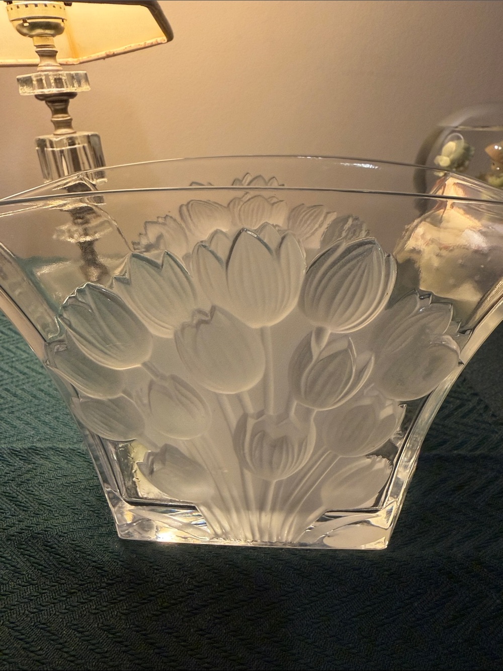 Fine bohemian crystal Tulip Vase